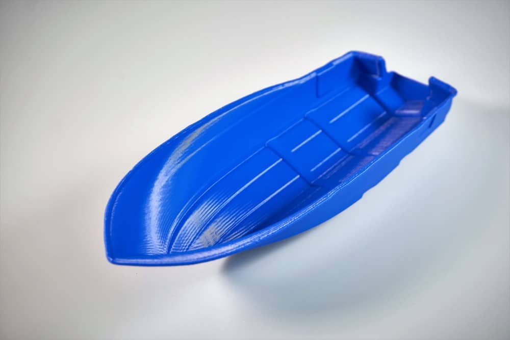 Sample Print (F410 3D Printer): Model Boat Hull