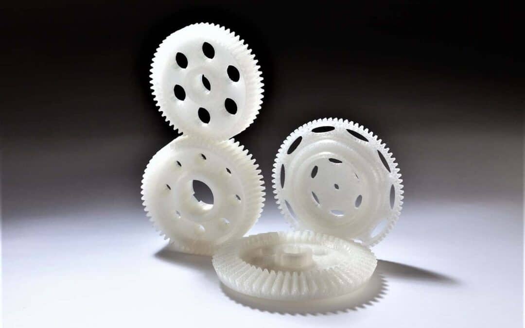 3D Printed Set of Four Small Nylon Gears