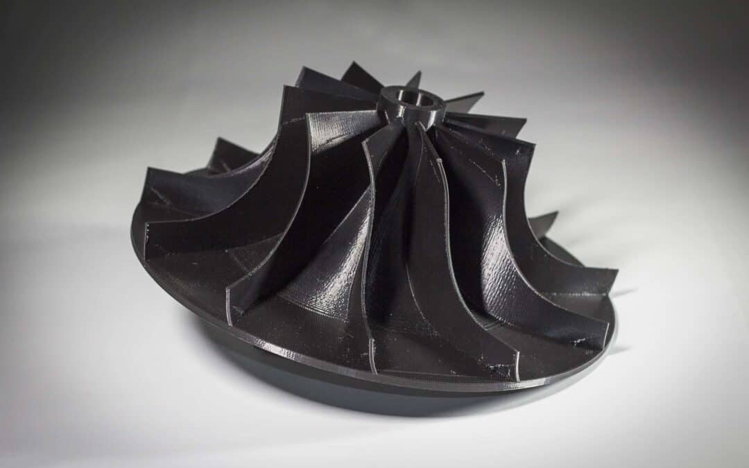 3D Printed Impeller Sample Print – ABS Small Impeller