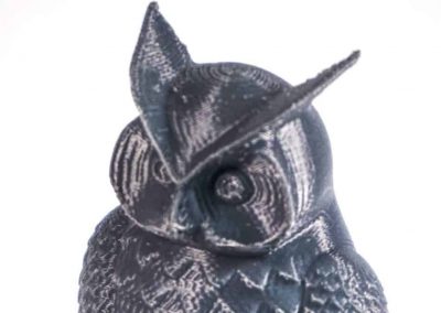 Sample Print (F410 3D Printer):  Small, Detailed Owl Figurine
