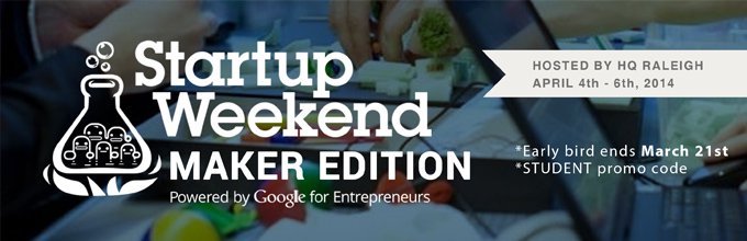 Triangle Startup Weekend, Maker Edition
