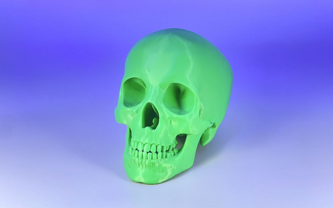 Fusion3 EDGE Sample Print: Detailed Skull PLA